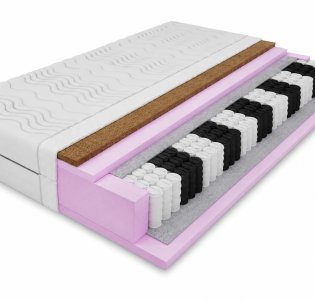 Materac kieszeniowy + kokos twardość H3,H4 - wysokość 20cm