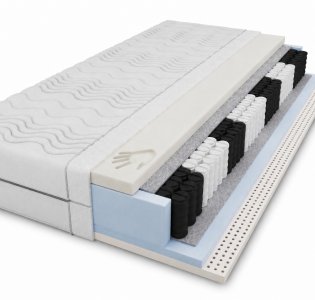 Materac kieszeniowy pianka visco + latex twardość H2,H3-wysokość 21cm