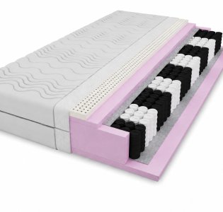 Materac kieszeniowy + latex twardość H2,H3 - wysokość 21cm
